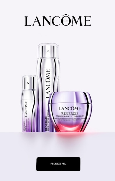 Lancôme Rénergie Collagen+ Lift‑X Tend bőrápoló termékcsalád elegáns csomagolásban.